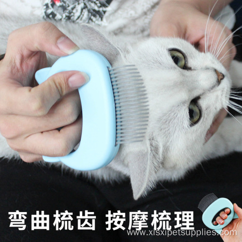 cat head style pet open comb